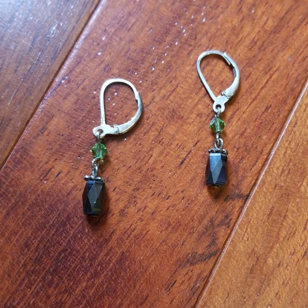 Hematite earrings